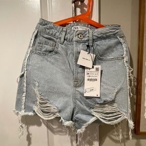 Zara New High Rise Shorts size 2
